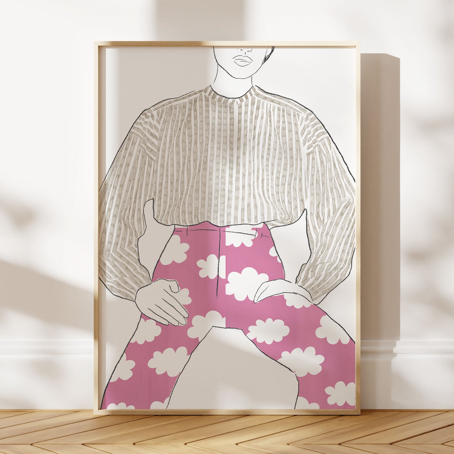 CLOUD GIRL ART PRINT