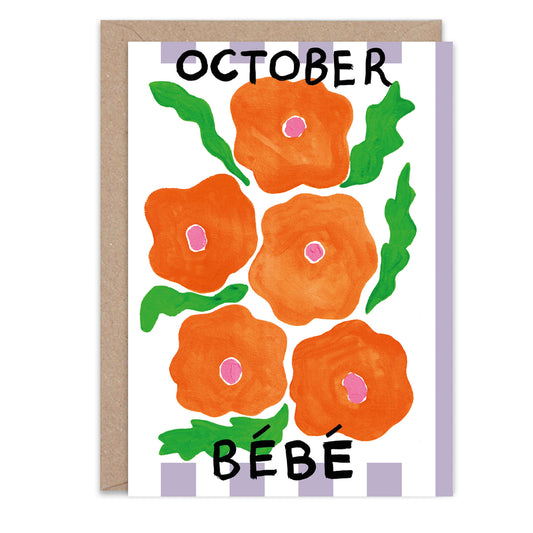 October Bebe Card