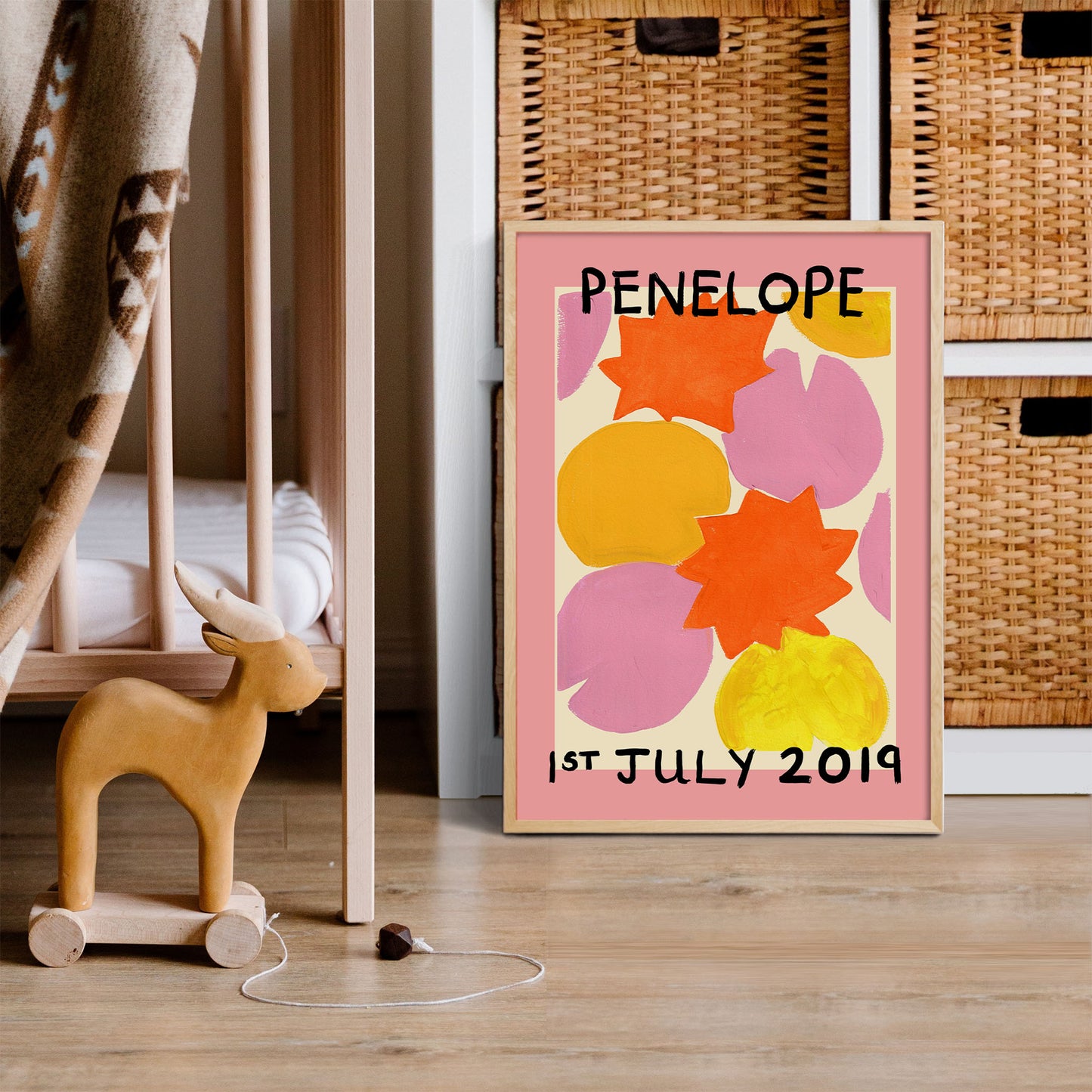 November abstract Birth Flower art
