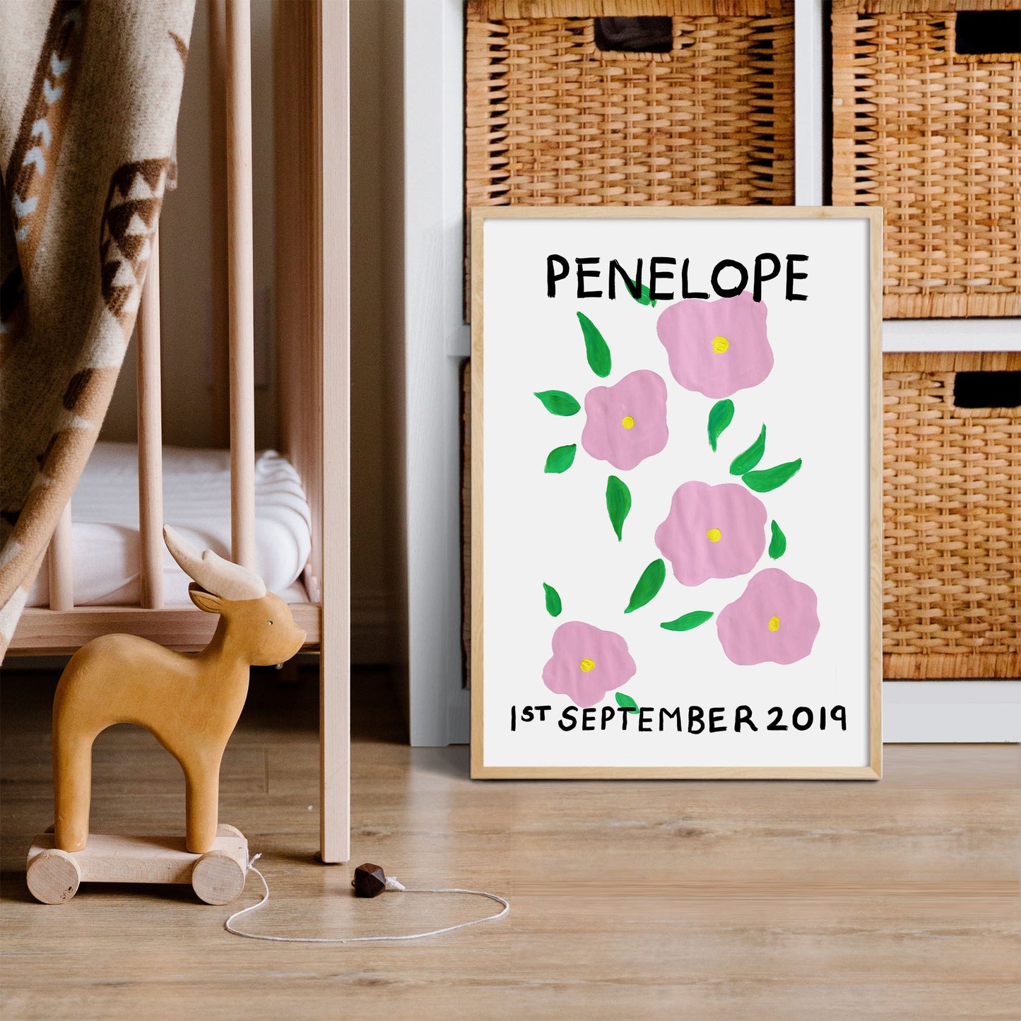 September flower art print
