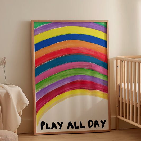 PLAY ALL DAY ART PRINT