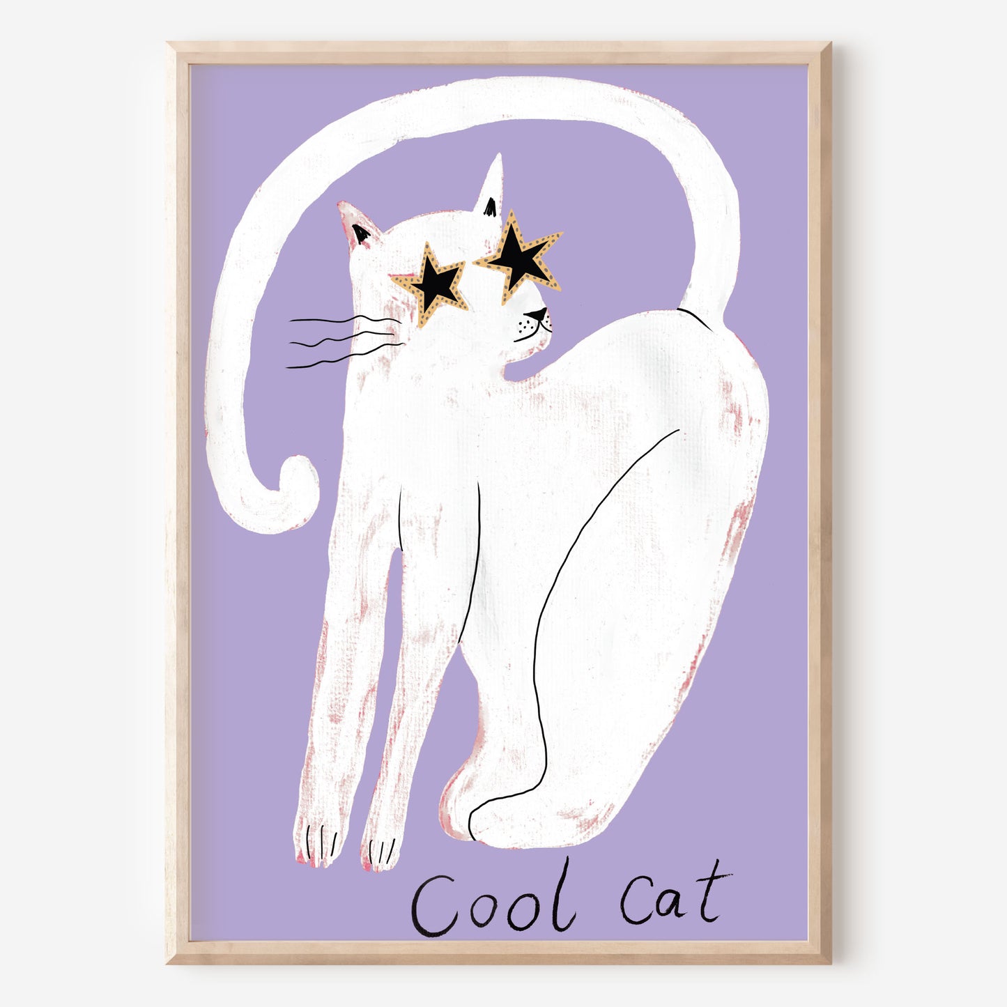 COOL CAT ART PRINT