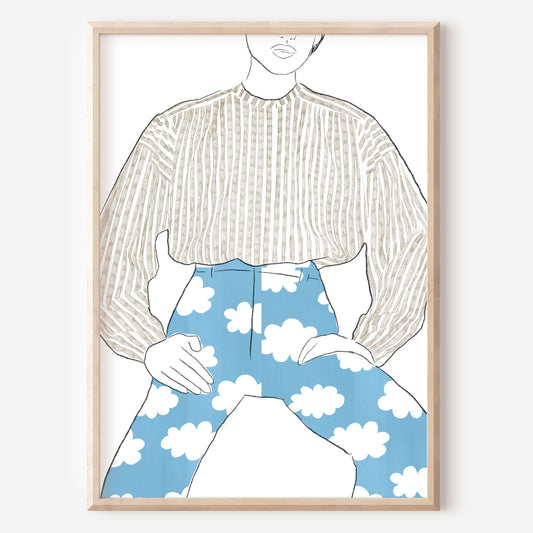 FASHION ILLUSTRATION CLOUDS