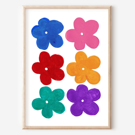 pop art flower print 