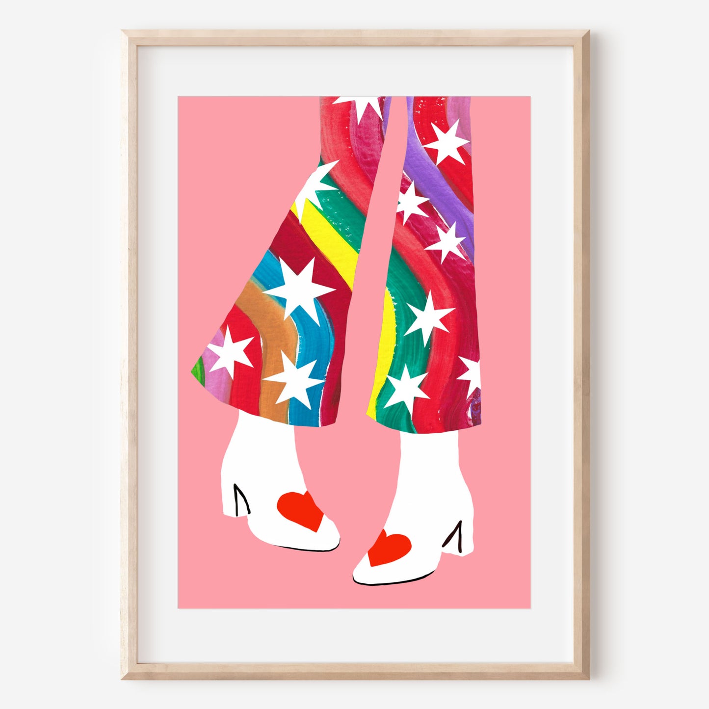 RAINBOW PANTS ART PRINT