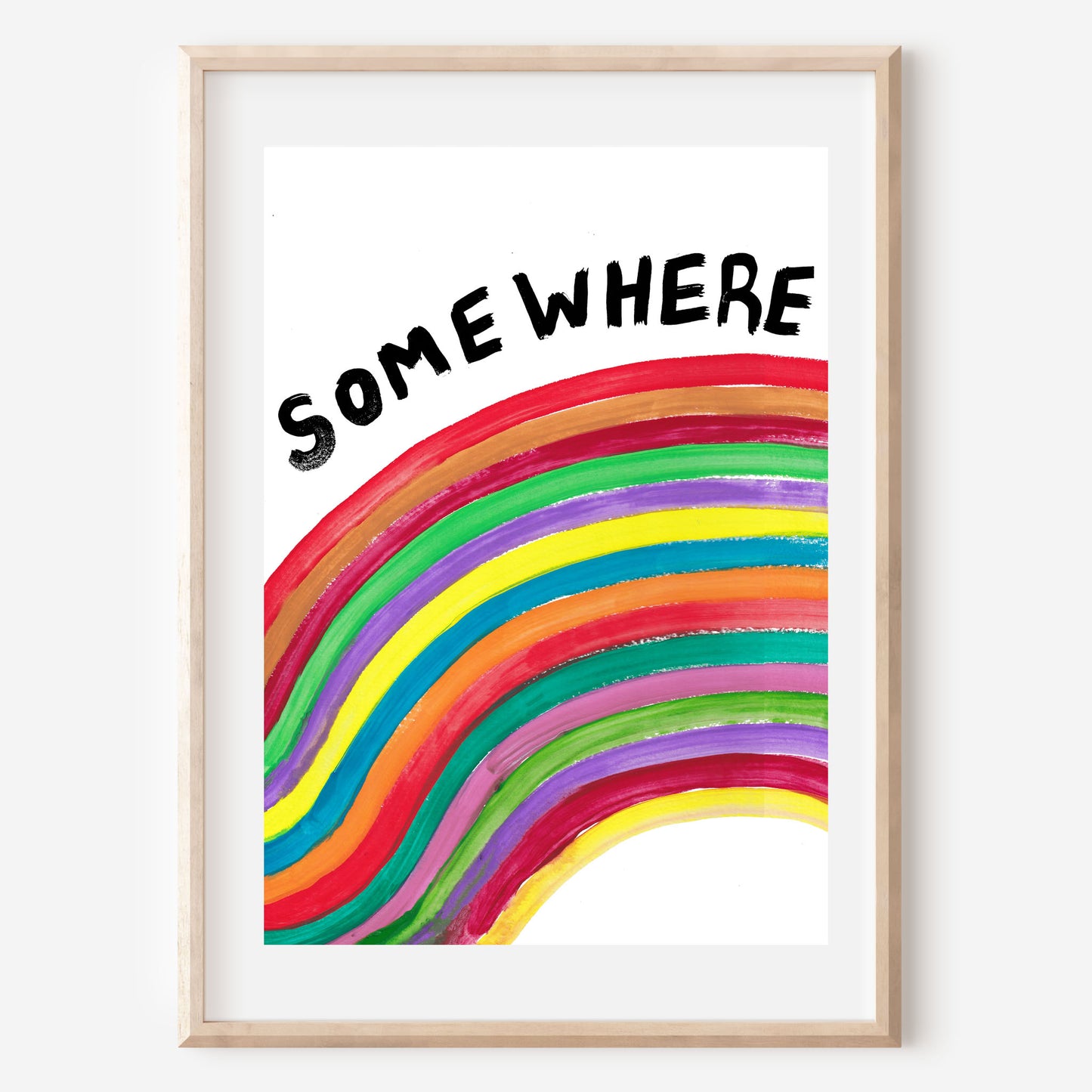 SOMEWHERE ART PRINT